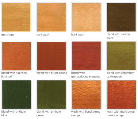 Mica sheets in different colors